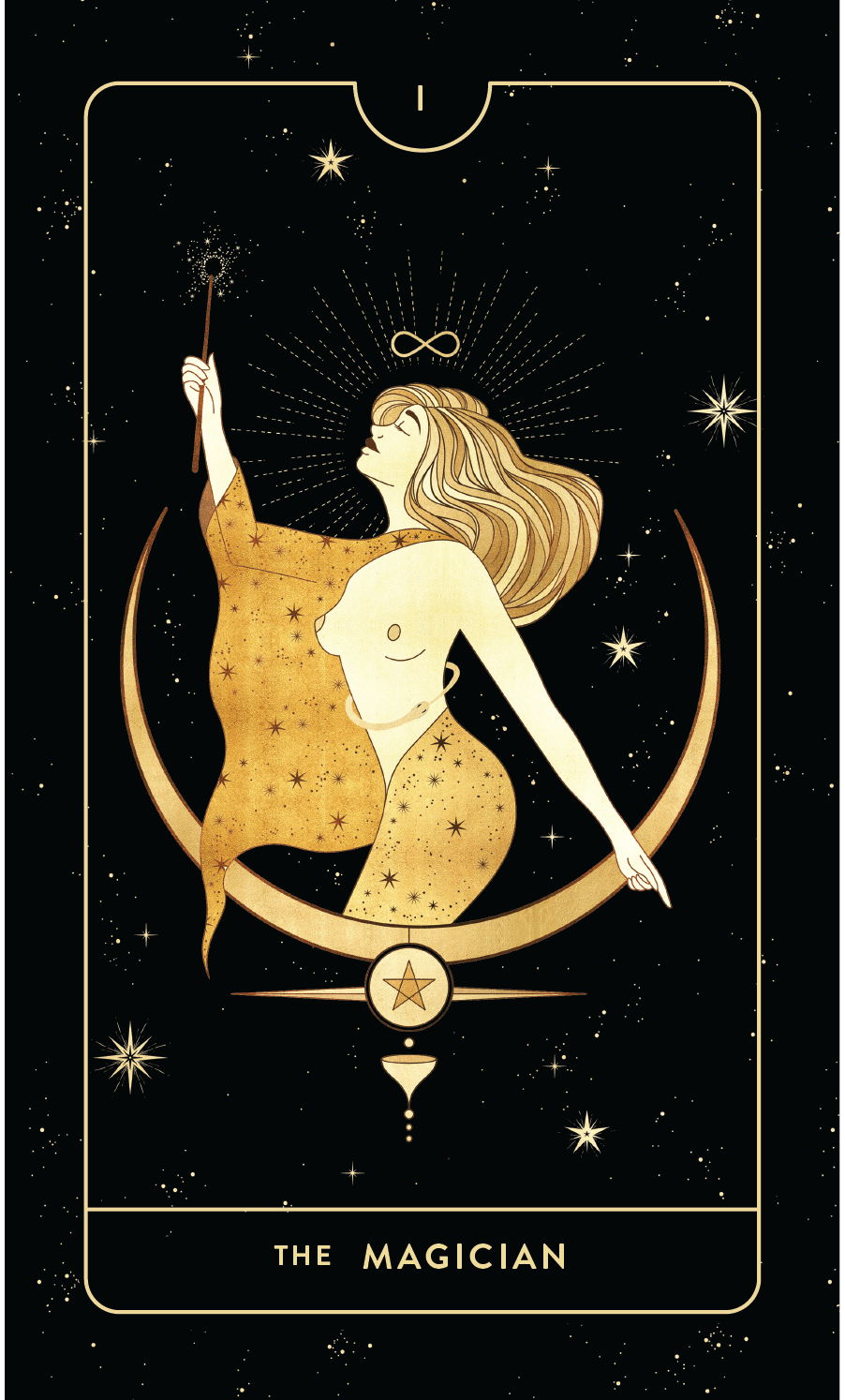 The High Priestess tarot card representing intuition and mystery