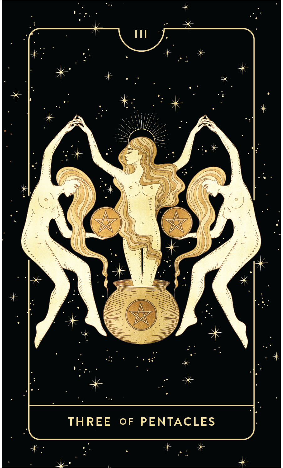 THREE OF PENTACLES