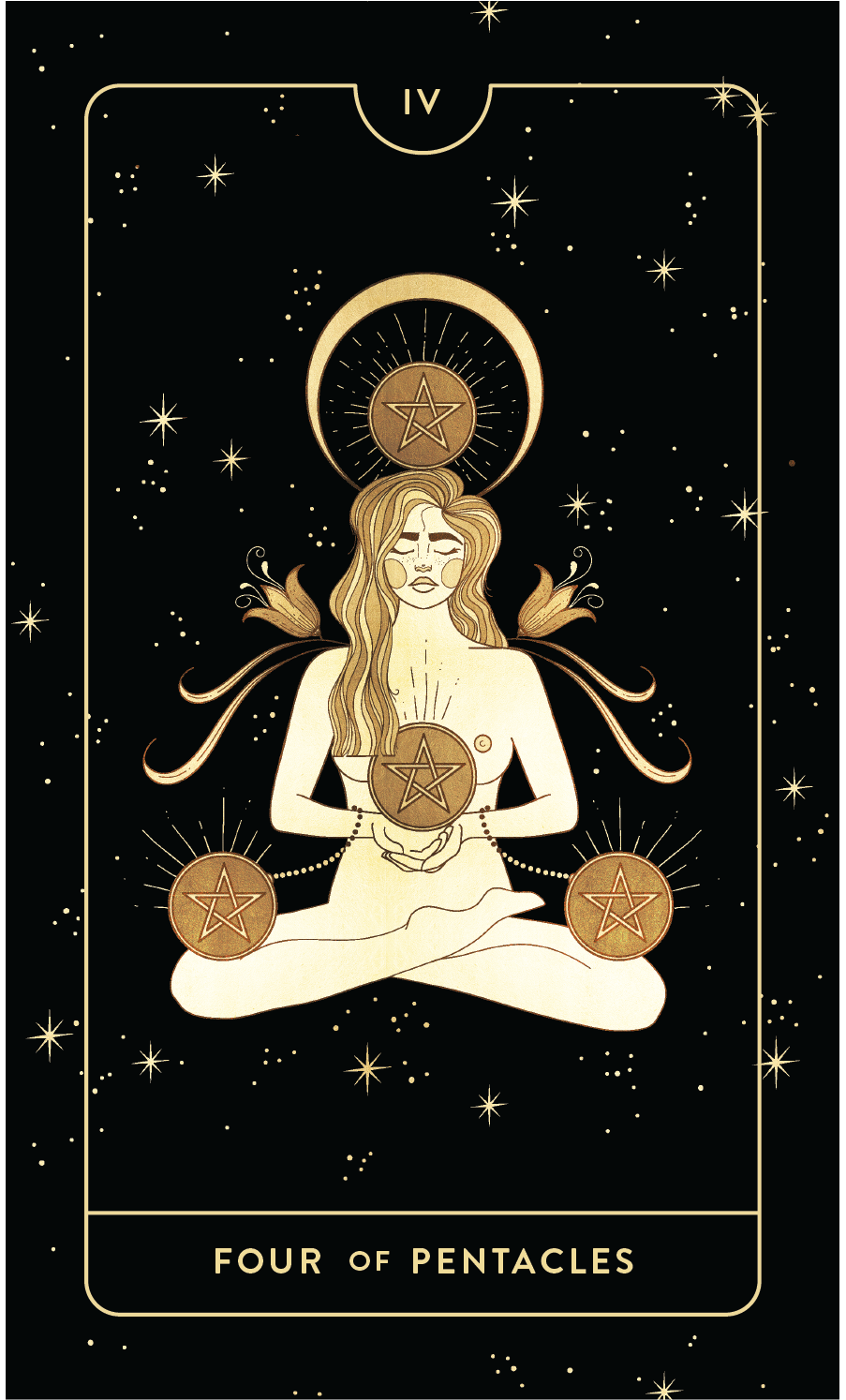 FOUR OF PENTACLES
