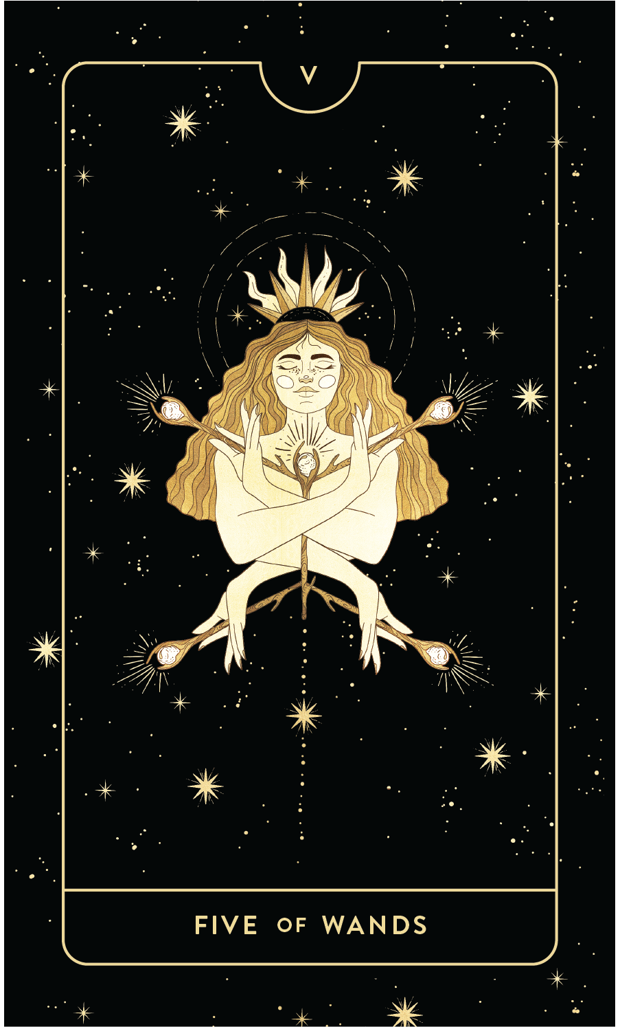 FIVE OF WANDS