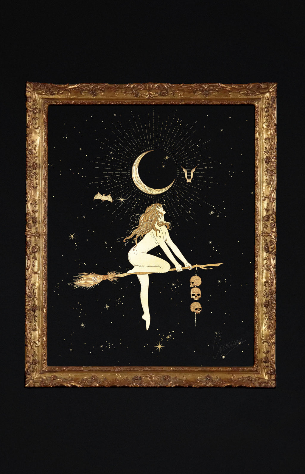 Death Witch Art Print Cocorrina