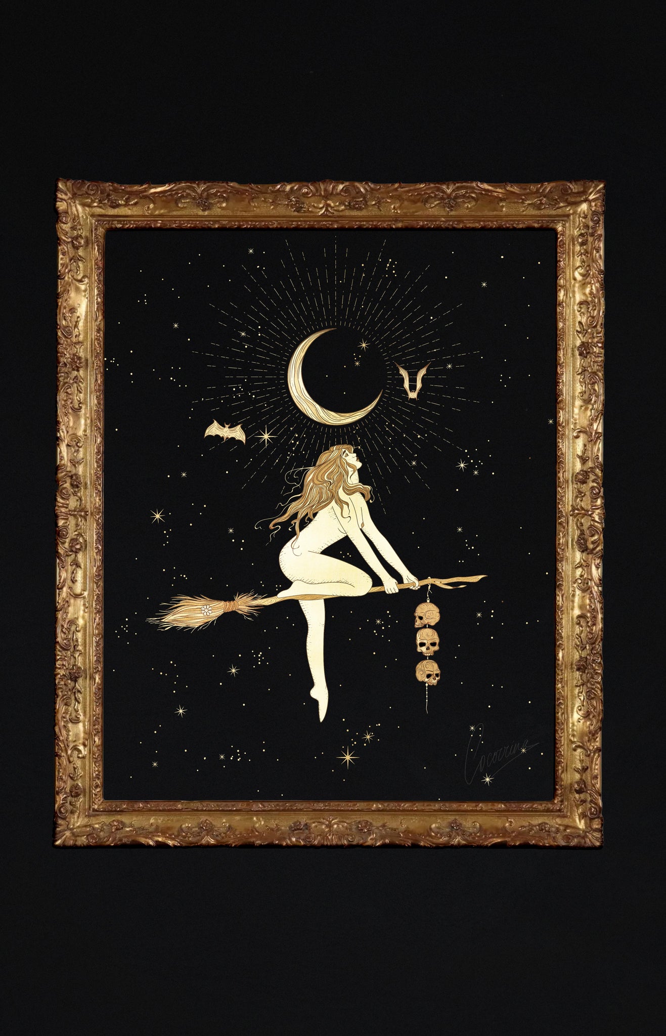 Death Witch Art Print Cocorrina