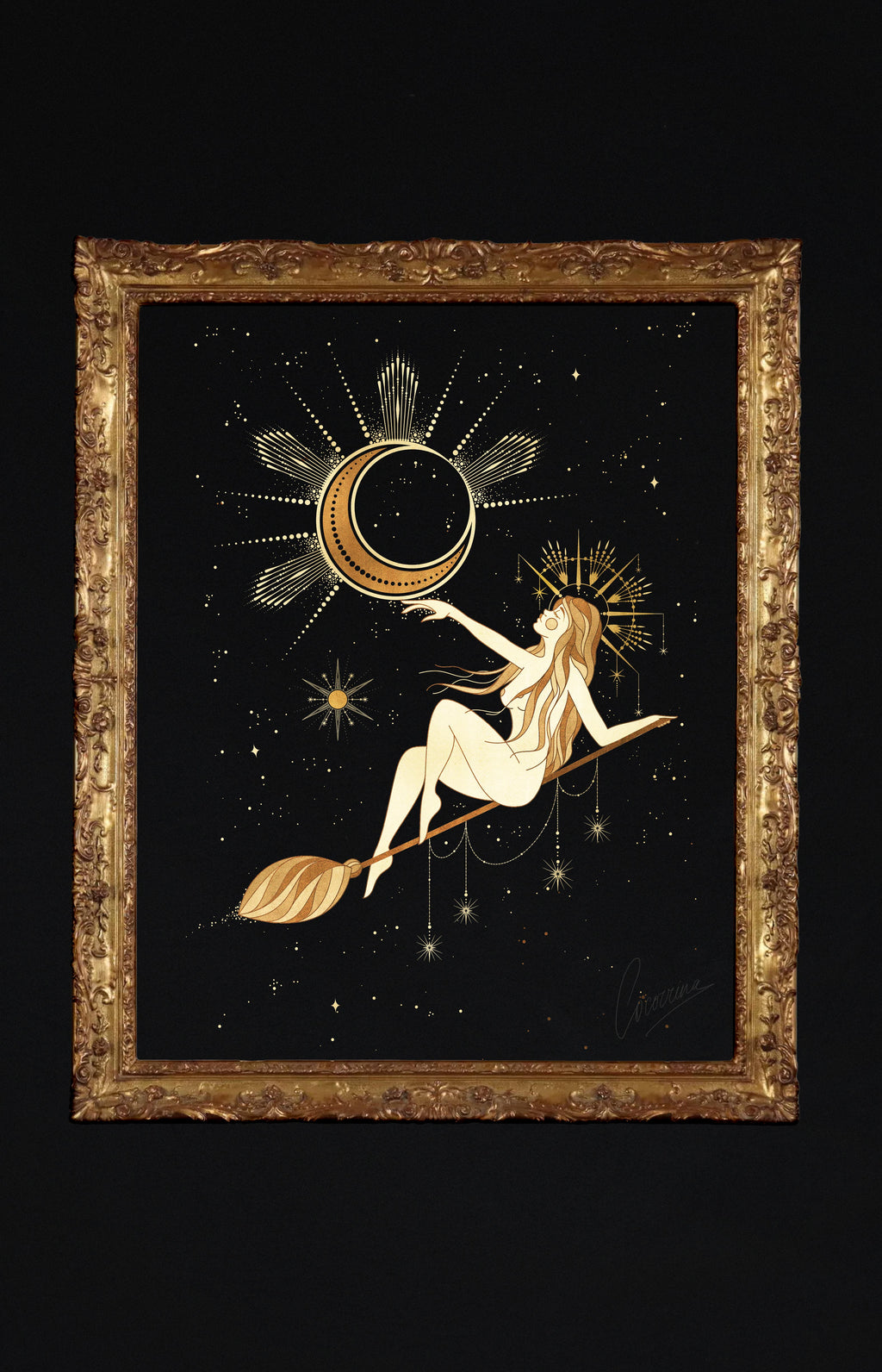 Moon Witch Printable Art Cocorrina
