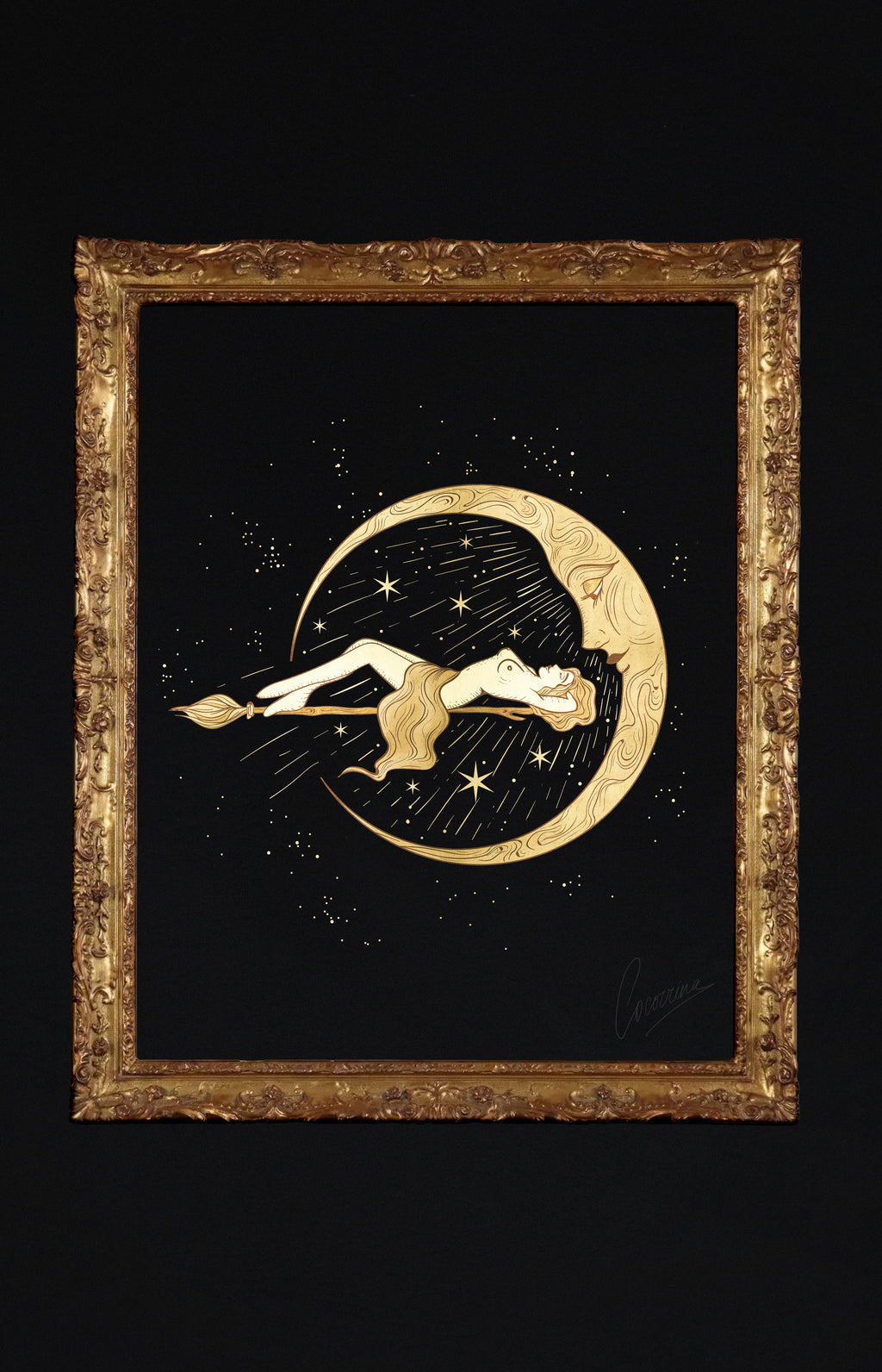 Moonbathing - Printable Art Cocorrina