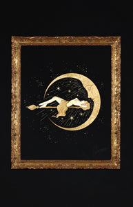 Moonbathing - Printable Art Cocorrina
