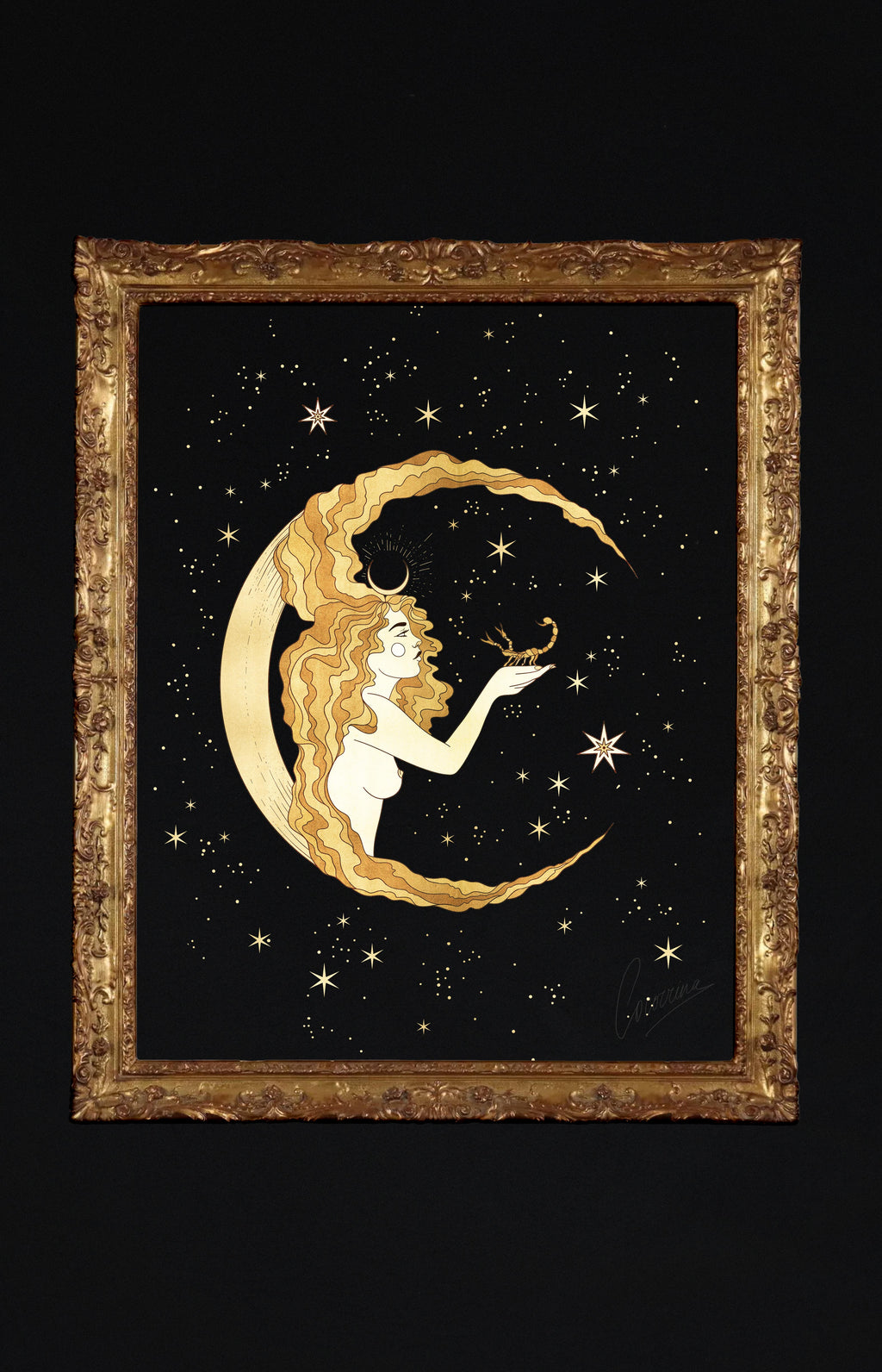 Scorpio Moon Goddess Printable Art Cocorrina