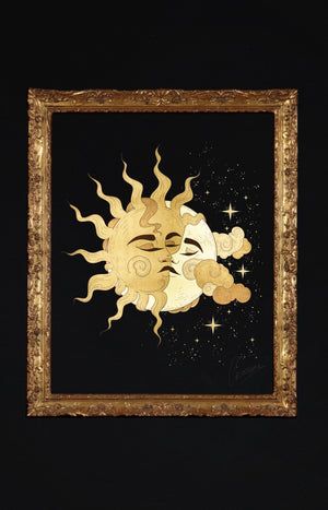 When the Sun kissed the Moon Printable Art Cocorrina