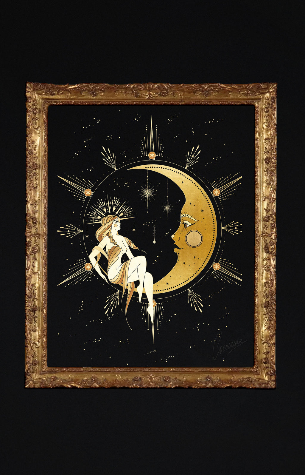 The Witch & The Moon - Printable Art