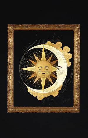 The Moon Glows Printable Art Cocorrina
