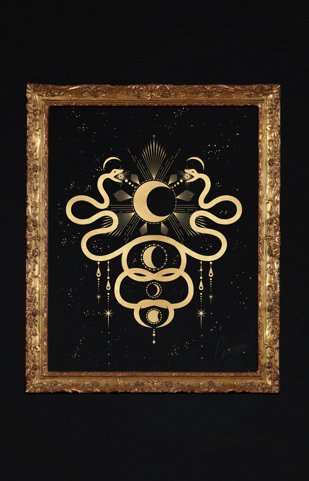 Twin Flame Snakes Printable Art Cocorrina