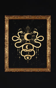 Twin Flame Snakes Printable Art Cocorrina