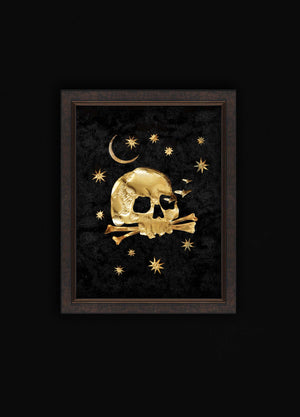 Gilded Skull Medium 10 - Brass Legacy
