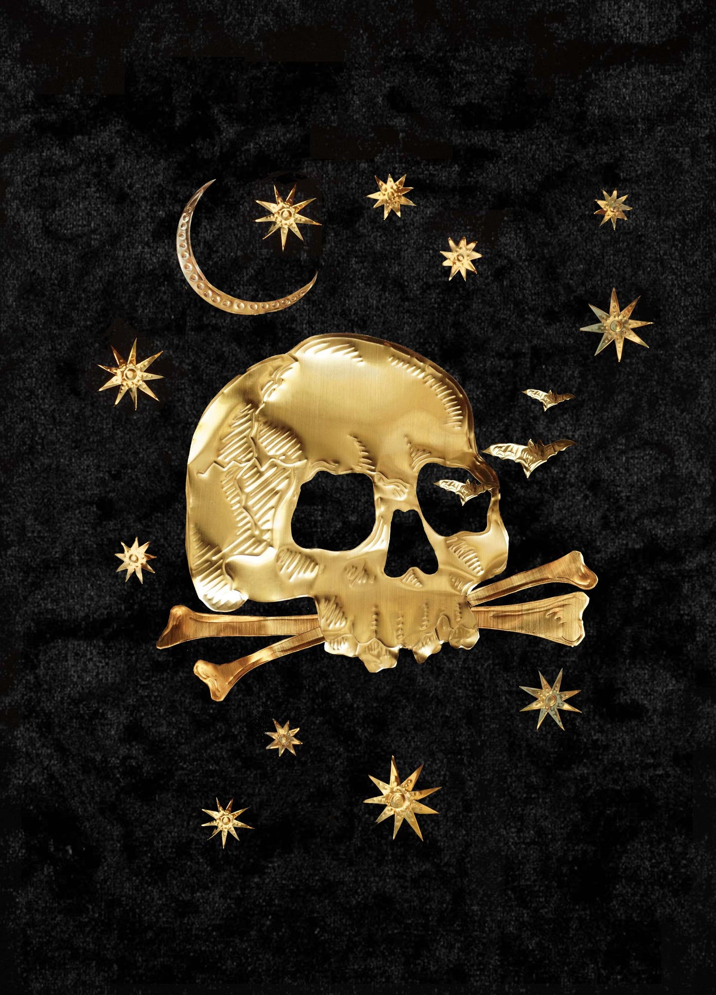 Gilded Skull Medium 10 - Brass Legacy