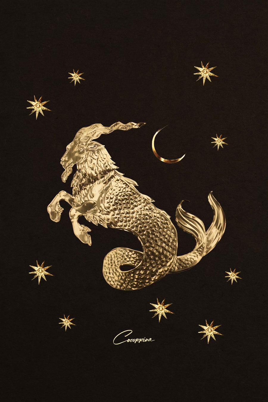 Capricorn - Large Brass Legacy