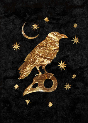 Crow and Skull Medium - Brass Legacy