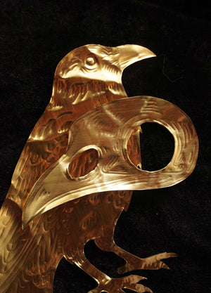 Crow and Skull Medium - Brass Legacy