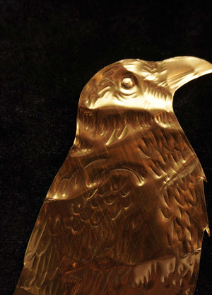 Crow and Skull Medium - Brass Legacy