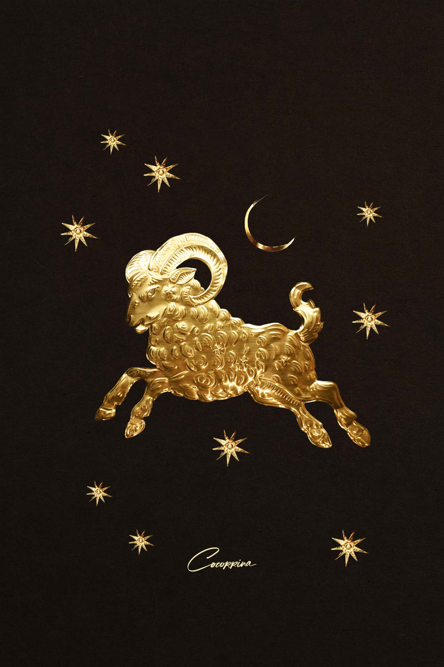 Aries - Large Brass Legacy