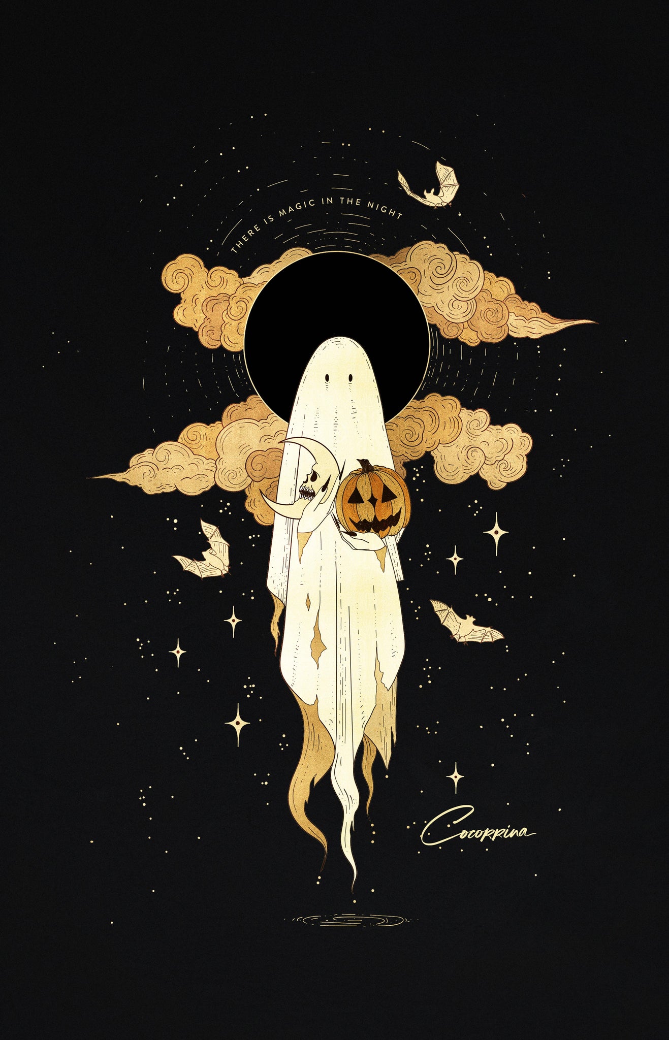 Samhain Ghost Printable Art Cocorrina