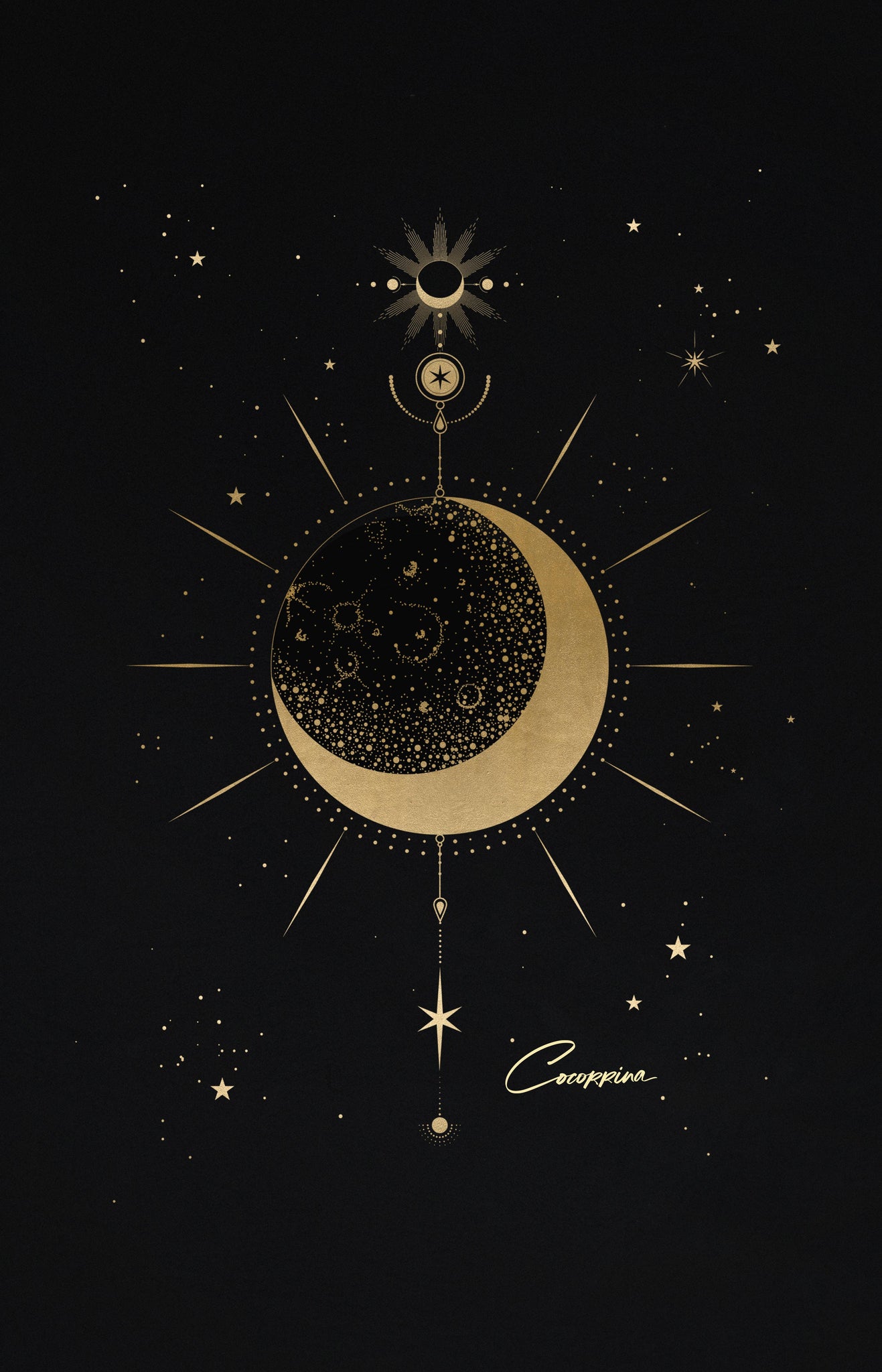 The Moon - Printable Art Cocorrina