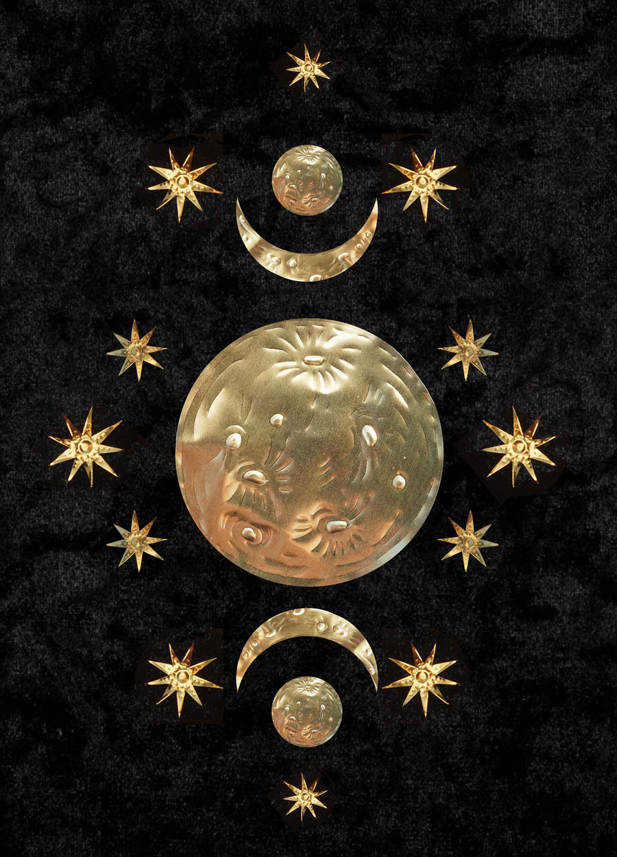 Moon Phases - Large Brass Legacy