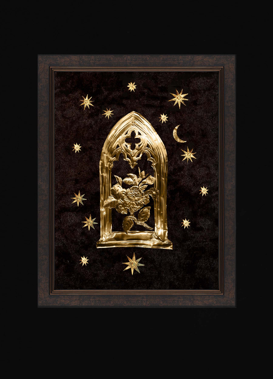 Rose in Graveyard - Large Brass Legacy