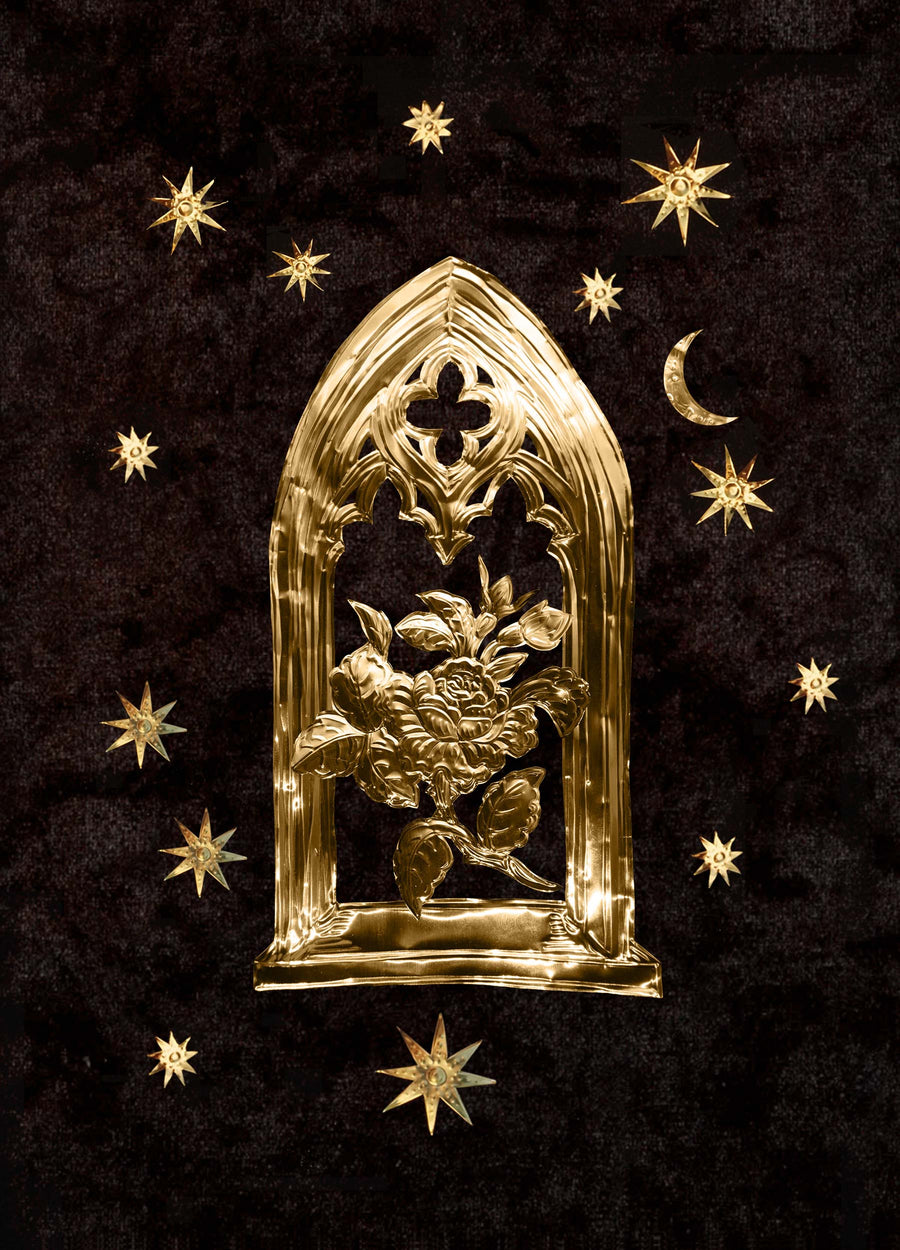 Rose in Graveyard - Large Brass Legacy