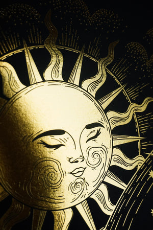 Sun and Moon The World Art Print