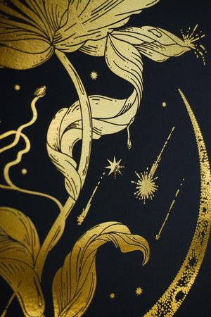 Cosmic Tulip Art Print