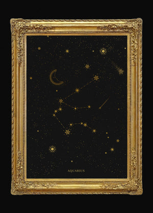 Aquarius Constellation Art Print