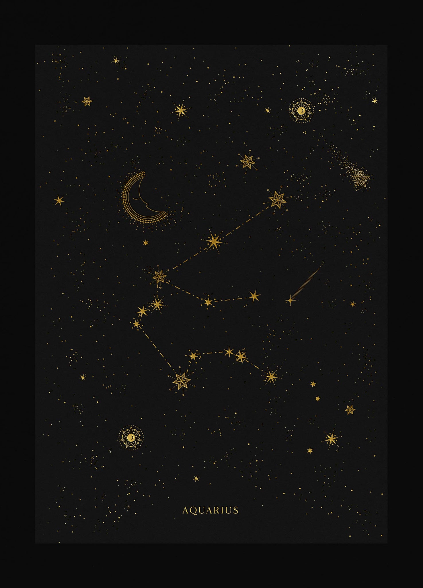 Aquarius Constellation Art Print