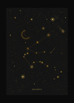 Aquarius Constellation Art Print