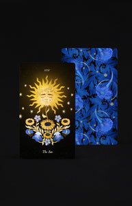 Aurora Tarot Blue a cosmic magical tarot deck by Cocorrina