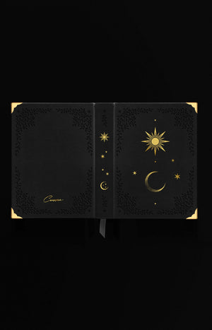 Sun & Moon Blank Journal - Heirloom Black