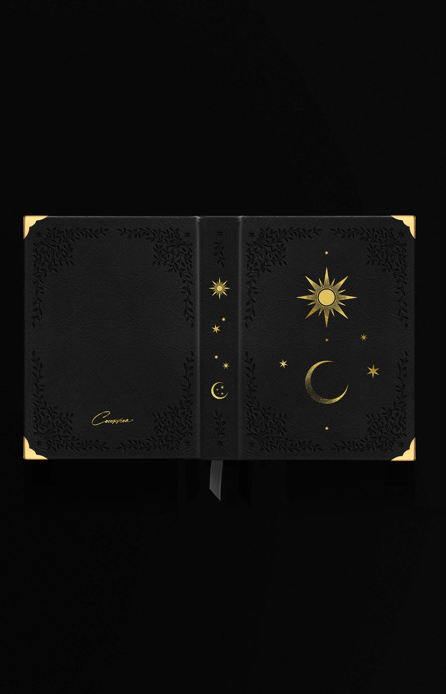 Sun & Moon Blank Book Journal - Heirloom Black