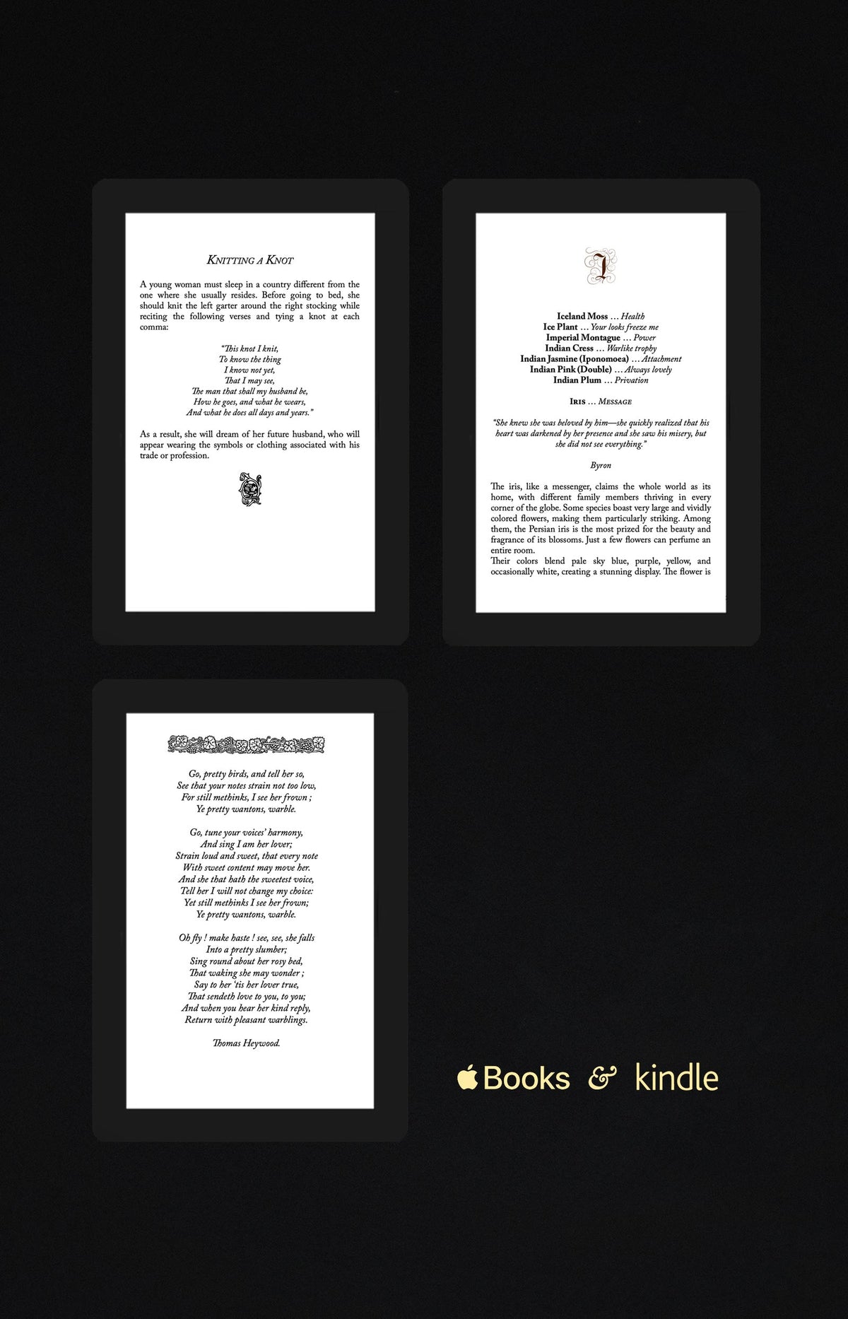 Spells and Charms, Love Poems, Language of Flowers EBook Bundle