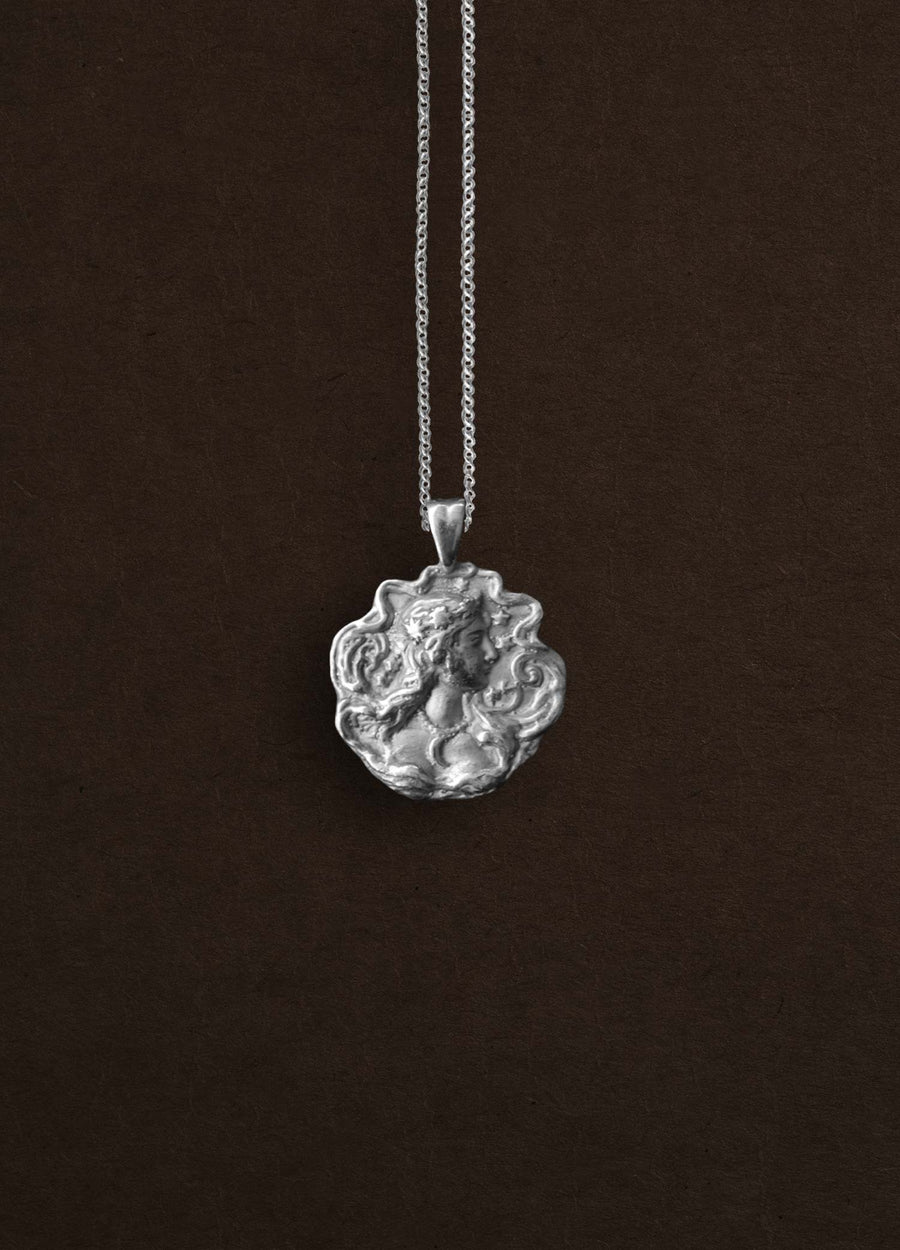 Astrea Goddess Sterling Silver Necklace