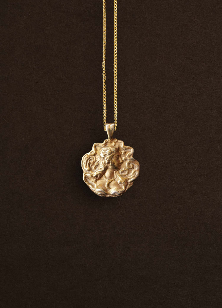 Astrea Goddess 18k Gold Vermeil Necklace