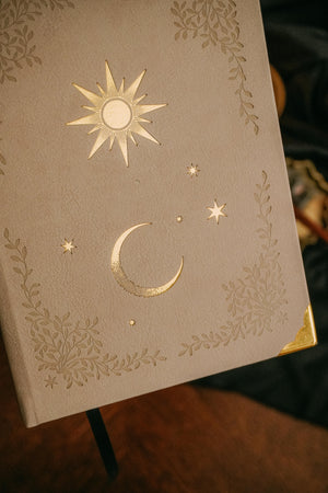 Sun & Moon Blank Journal - Heirloom Cream