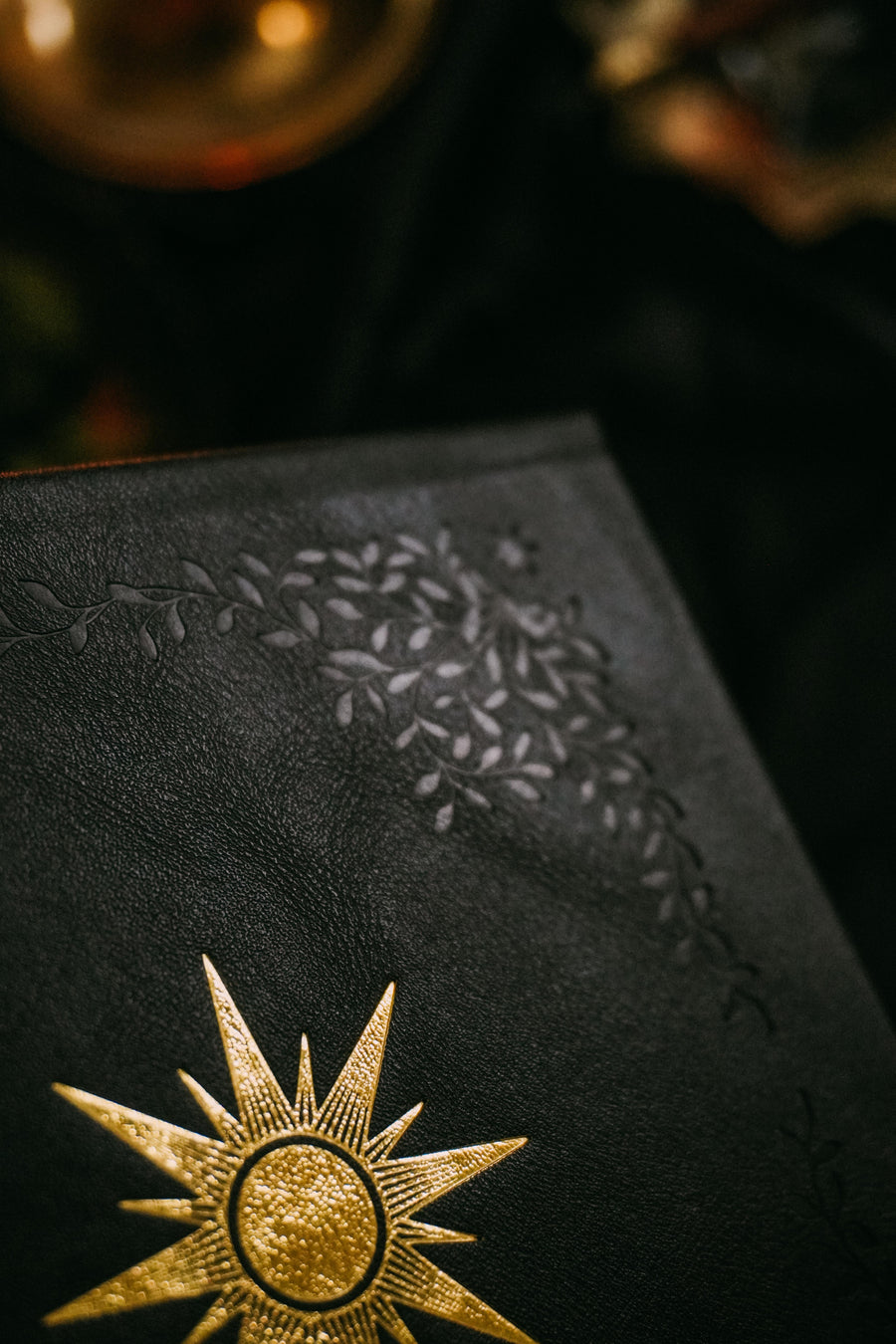 Sun & Moon Blank Book Journal - Heirloom Black