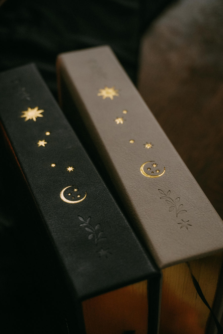 Sun & Moon Blank Book Journal - Heirloom Black