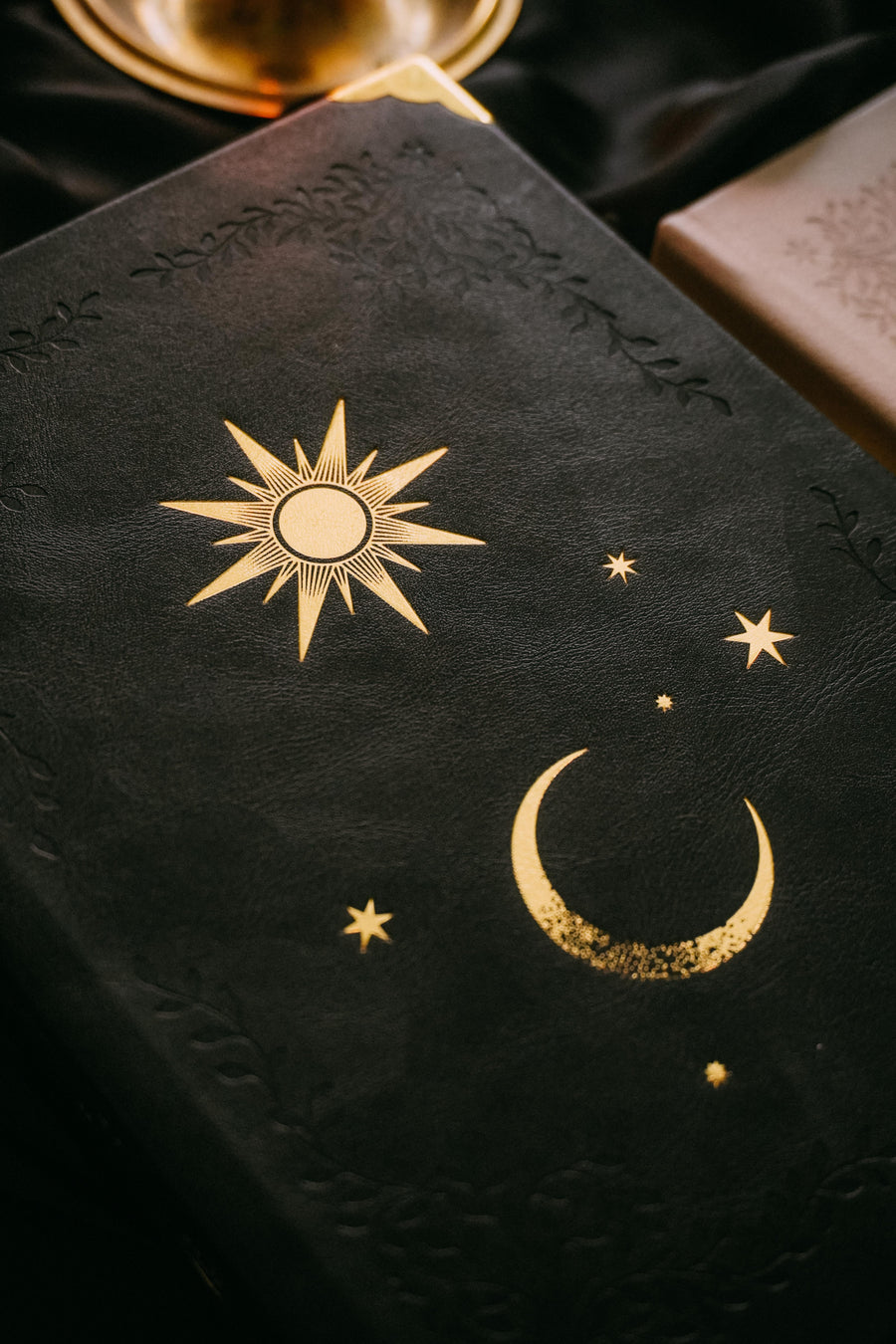 Sun & Moon Blank Book Journal - Heirloom Black