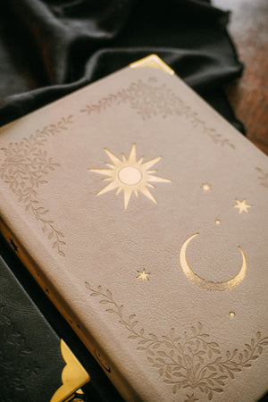 Sun & Moon Blank Journal - Heirloom Cream