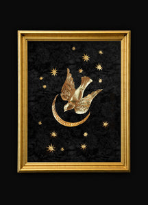Dove in Moonlight 06 - Brass Legacy Art