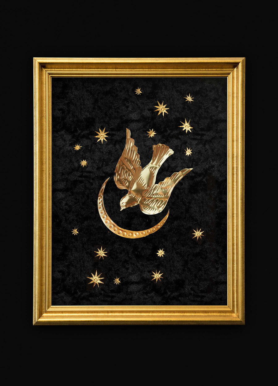 Dove in Moonlight 06 - Large Brass Legacy