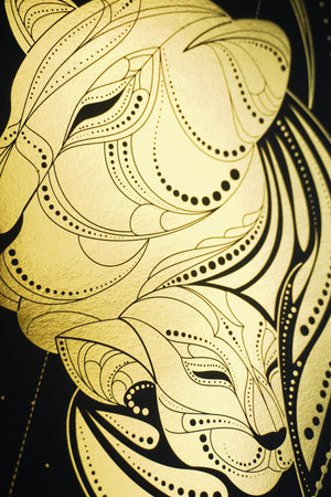 Mother Lion Art Print