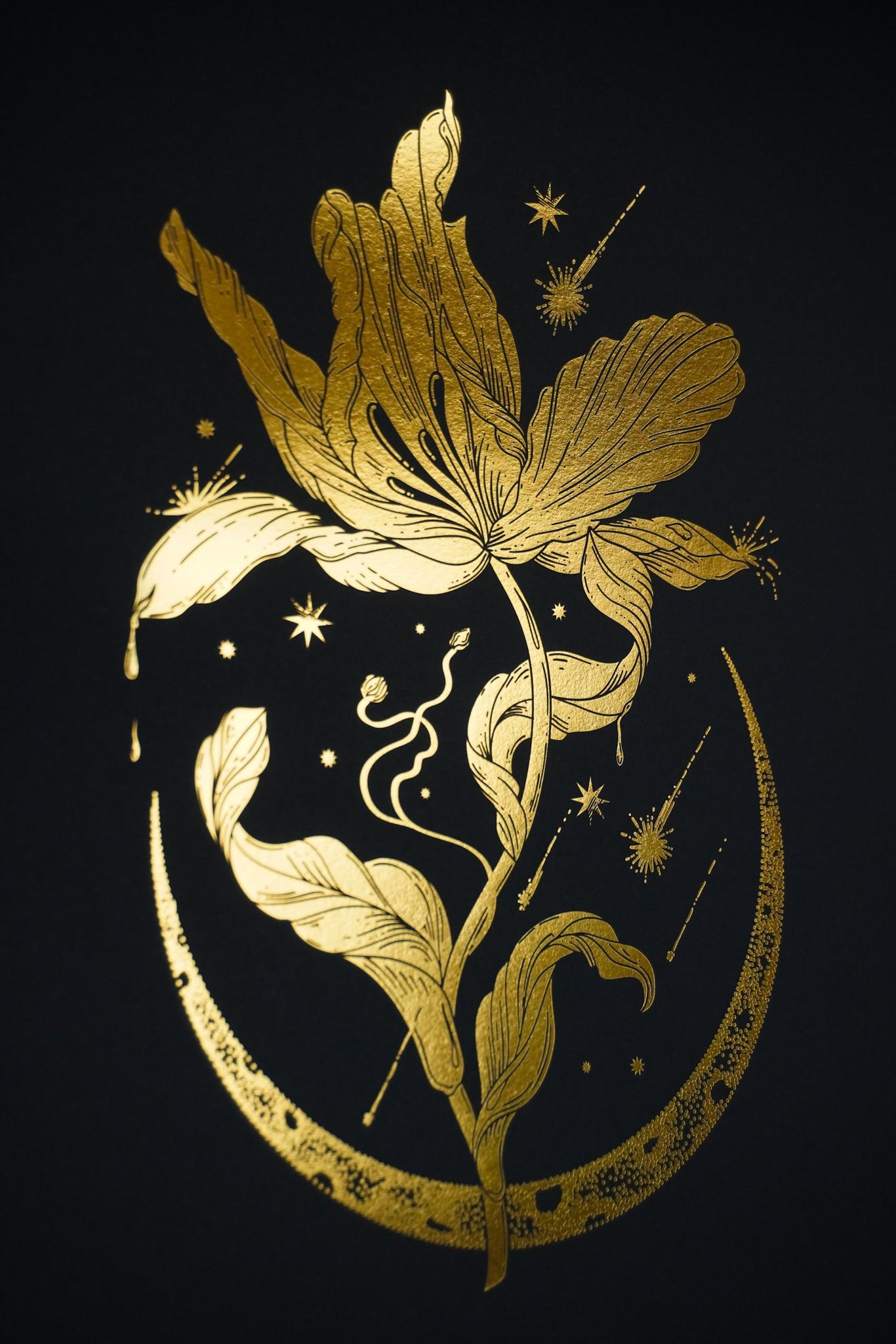 Cosmic Tulip Art Print
