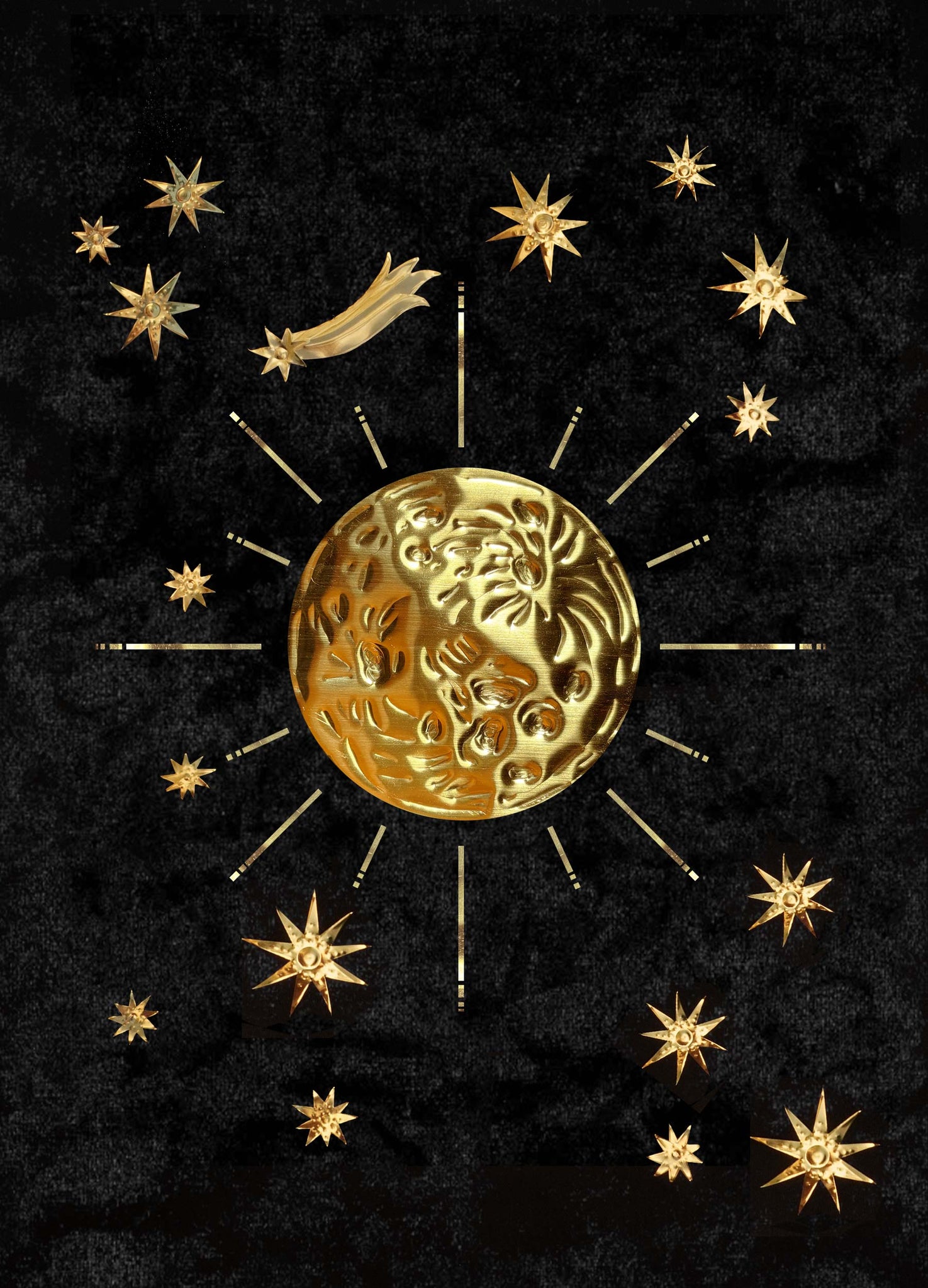 Full Moon Large 04 - Brass Legacy Art