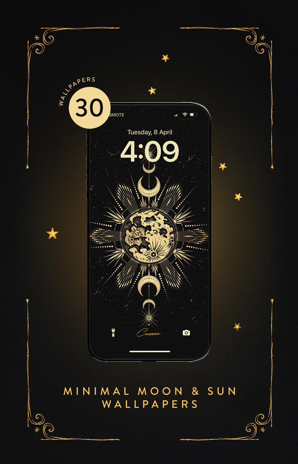 Minimal Moon and Sun Cocorrina Wallpapers