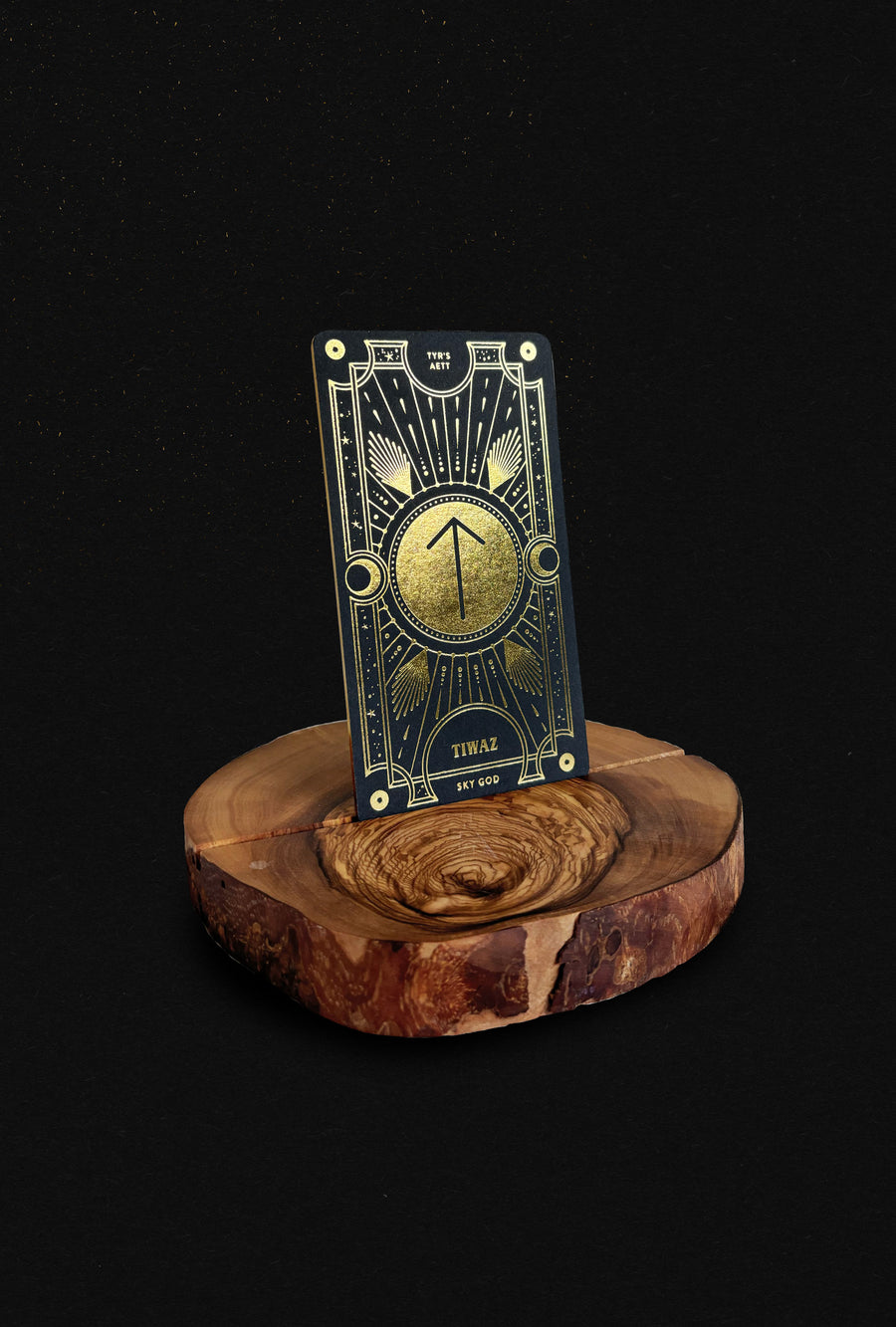 Olive Wood Tarot Card Stand